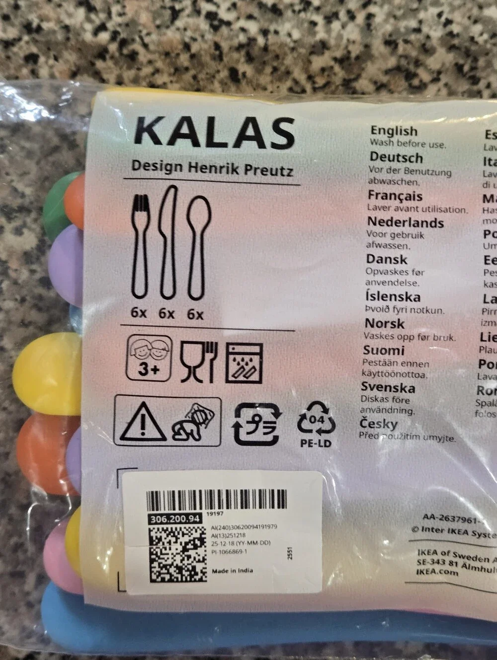 IKEA bright assorted